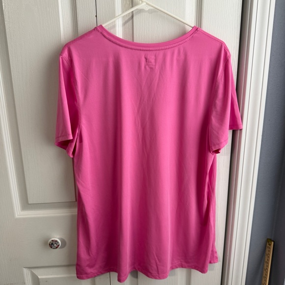 Athletic Works pink v neck short sleeve size XXL - Picture 4 of 4